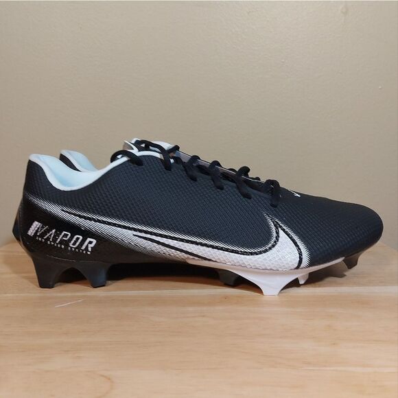 Nike Vapor Edge 360 Wide Football Cleats Black White CV6350-001 Men's Size 14 W - Picture 1 of 7